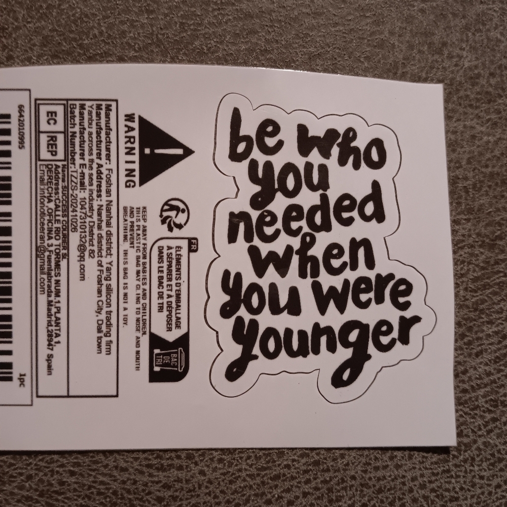 Motivational Quote Sticker in Black